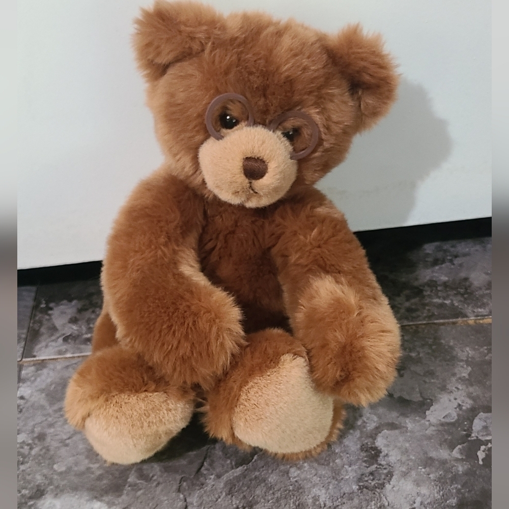 Gund 14” Plush Brown Teddy Bear with Glasses” Booker 44406 Stuffed Animal
